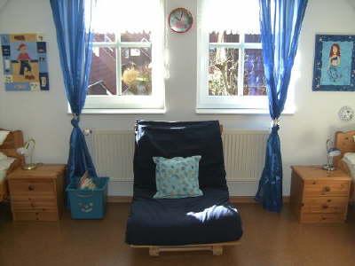 Schlafzimmer OG mit 2 Einzelbetten